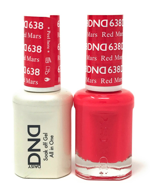 DND SOAK OFF GEL POLISH DUO DIVA COLLECTION | Red Mars, 638 |