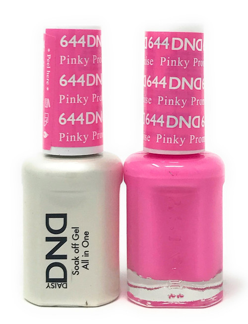 DND SOAK OFF GEL POLISH DUO DIVA COLLECTION | PINKIE PROMISE, 644 |