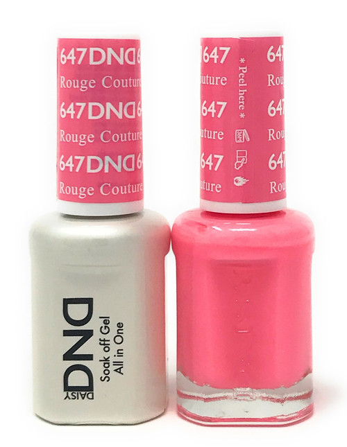 DND SOAK OFF GEL POLISH DUO DIVA COLLECTION | ROUGE COUTURE, 647 |