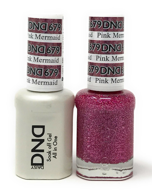 DND SOAK OFF GEL POLISH DUO DIVA COLLECTION | PINK MERMAID, 679 |