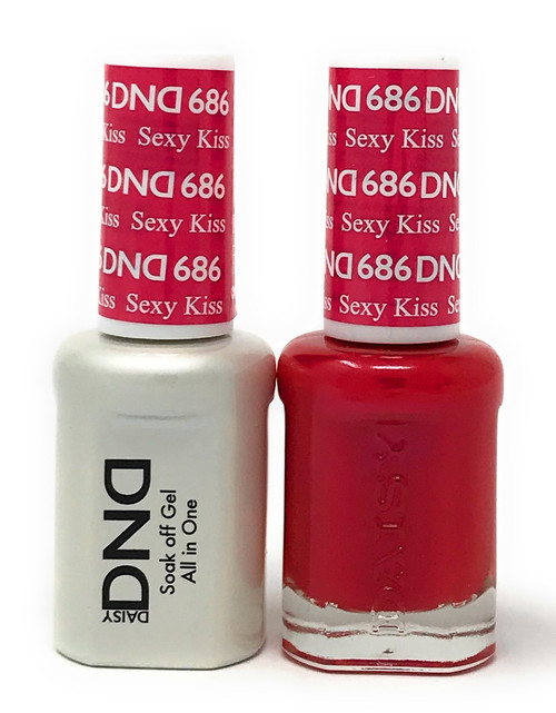 DND SOAK OFF GEL POLISH DUO DIVA COLLECTION | SEXY KISS, 686 |