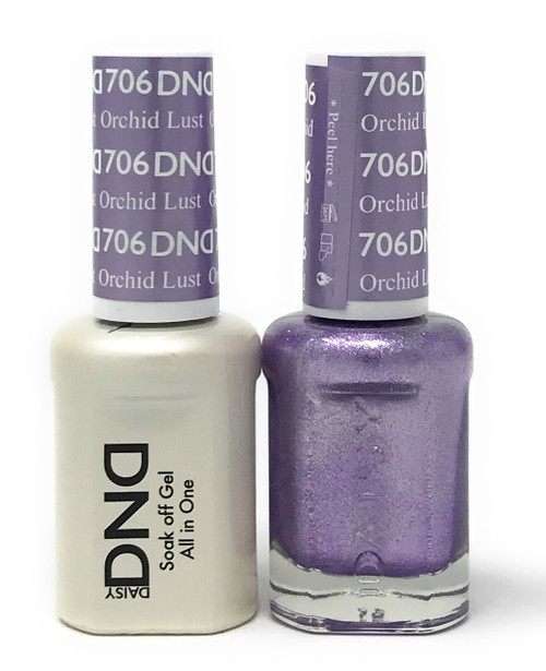 DND SOAK OFF GEL POLISH DUO DIVA COLLECTION | ORCHID LUST, 706 |