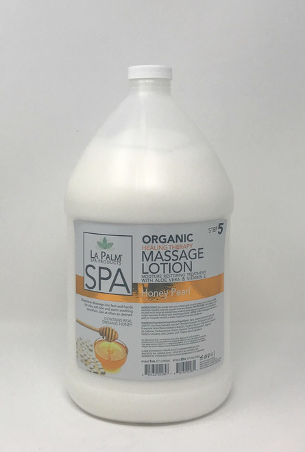 Organic Healing Therapy Massage Lotion | 1 Gal | Honey Pearl