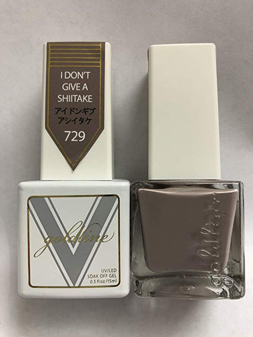 Gel Matching SOAK Off Gel & Nail Lacquer I Don't GIVE A Shiitake #729 by VETRO