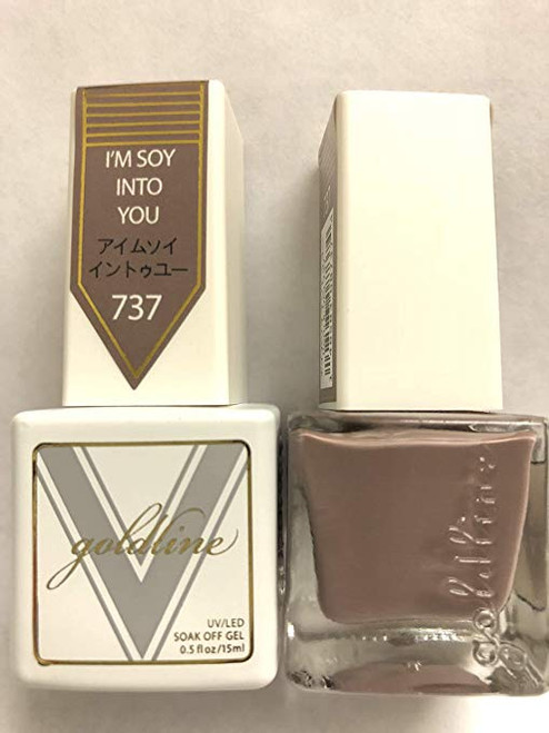 Gel Matching SOAK Off Gel & Nail Lacquer I'm Soy INTO You #737 by VETRO