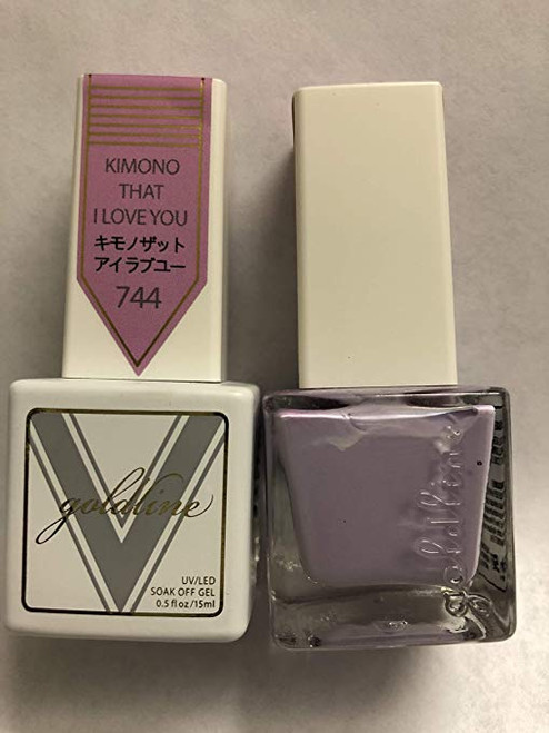 Gel Matching SOAK Off Gel & Nail Lacquer Kimono That I Love You #744 by VETRO