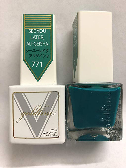 Gel Matching SOAK Off Gel & Nail Lacquer See You Later ALI-Geisha #771 by VETRO