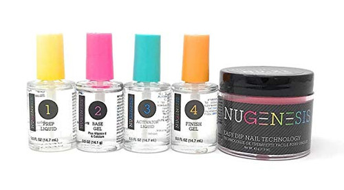 NUGENESIS Easy Nail Dip Starter Kit | NU 02 Robin's Egg Blue