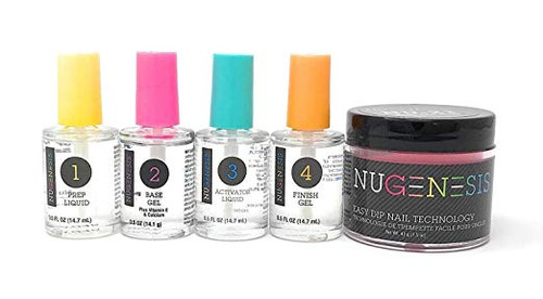 NUGENESIS Easy Nail Dip Starter Kit | NU 27 Pink Flamingo