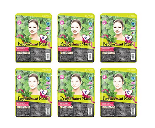 Sylphkiss Peppermint Face Mask (Pack of 6 Full Facial Mask)