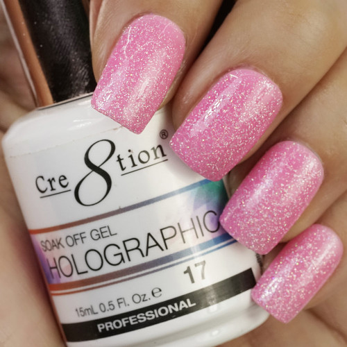 Cre8tion HOLOGRAPHIC SOAK OFF GEL .5 oz | HG17