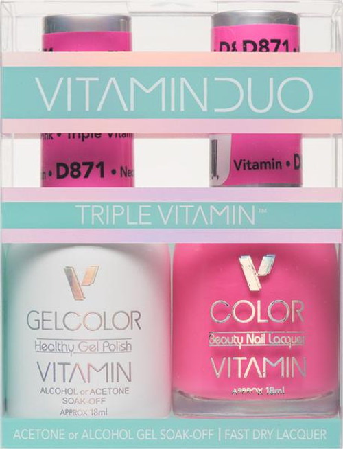 Triple Vitamin Matching Duo - V871 Neon Pink