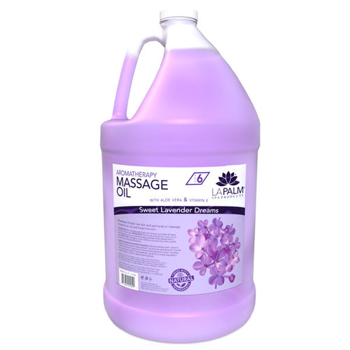 La Palm Massage Oil 1 gallon - Sweet Lavender Dream
