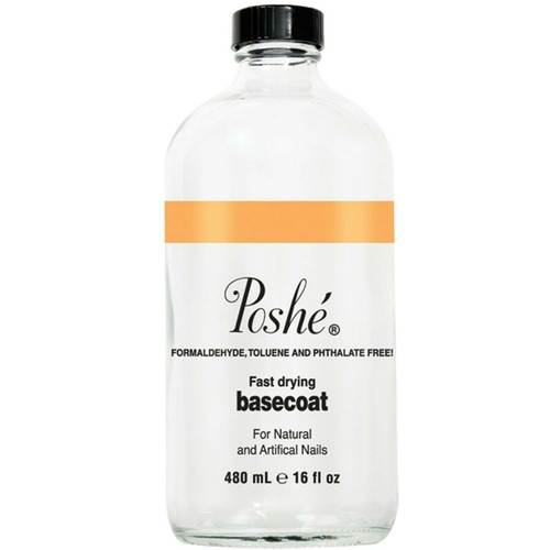 Poshe Super Fast Drying Base Coat | For Regular Polish | Refill Size 16 fl oz