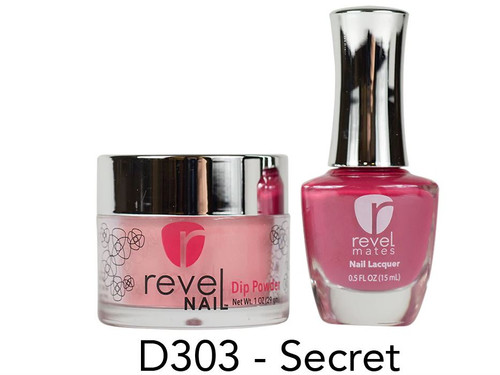 Revel Mates Matching Dip Powder 2 oz & Polish 0.5oz | D303 Secret 