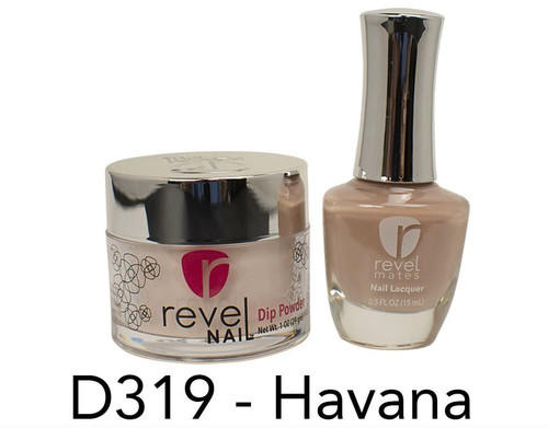 Revel Mates Matching Dip Powder 2 oz & Polish 0.5oz | D319 Havana