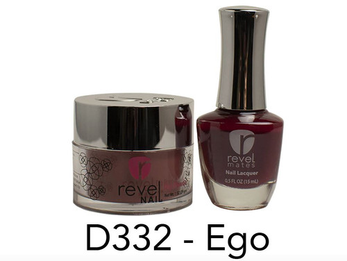 Revel Mates Matching Dip Powder 2 oz & Polish 0.5oz | D332 Ego