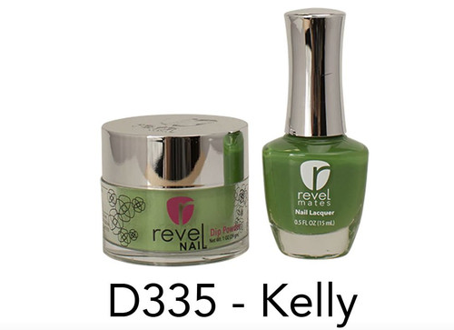 Revel Mates Matching Dip Powder 2 oz & Polish 0.5oz | D335 Kelly