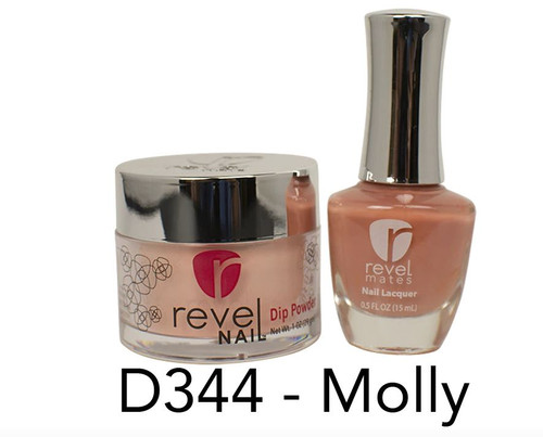 Revel Mates Matching Dip Powder 2 oz & Polish 0.5oz | D344 Molly 