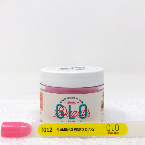 Dazzles GLO Dip Powder 2-oz | T012 Flamingo Pink's Diary