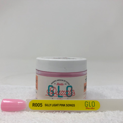 Dazzles GLO Dip Powder 2-oz | R005 Silly Light Pink Songs