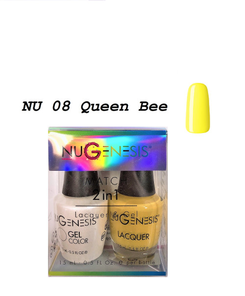 NUGENESIS Gel & Lacquer Combo | NU08 Queen Bee