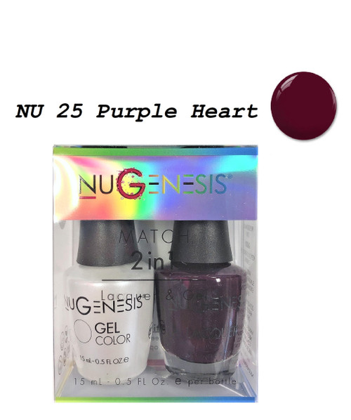 NUGENESIS Gel & Lacquer Combo | NU25 Purple Heart