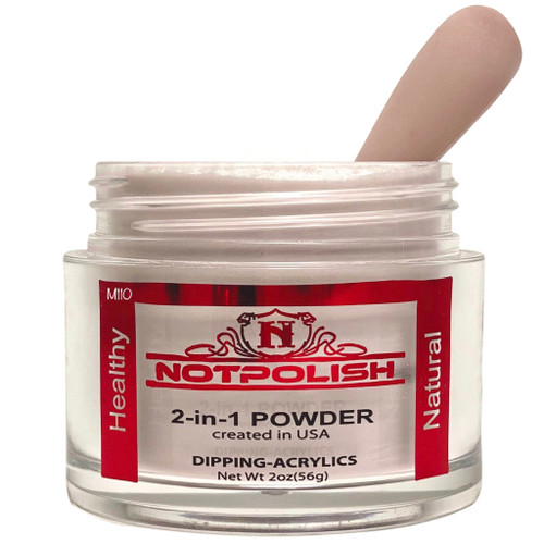 NotPolish Dip & Dap Powder 2 oz | OG Collection | OG 110 TOPLESS AND BAREFOOT