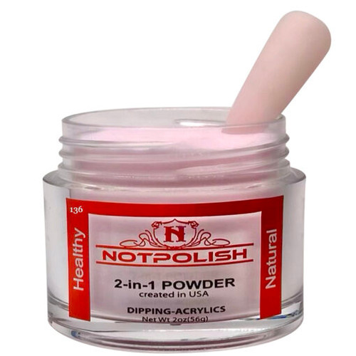 NotPolish Dip & Dap Powder 2 oz | OG Collection | OG 136 PINK NUDE