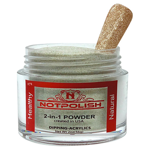 NotPolish Dip & Dap Powder 2 oz | OG Collection | OG 171 CHAMPAGNE GOLD