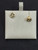 Black Small Round Stud Earrings