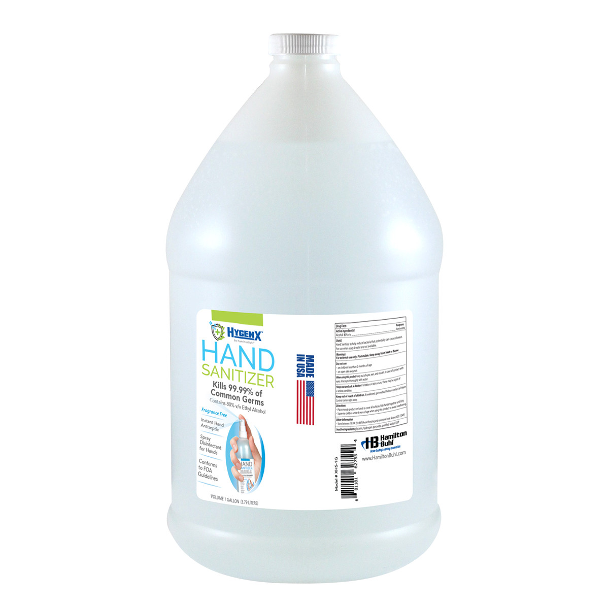 HygenX Hand Sanitizer Spray – 1 Gallon