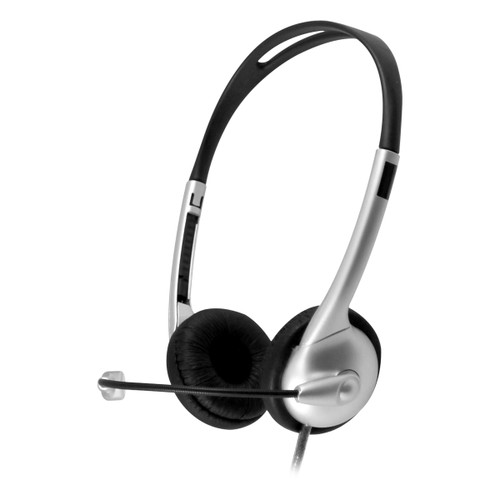 HamiltonBuhl Mach-1 Multimedia USB Headset with Steel Reinforced Gooseneck Mic and In-Line Volume