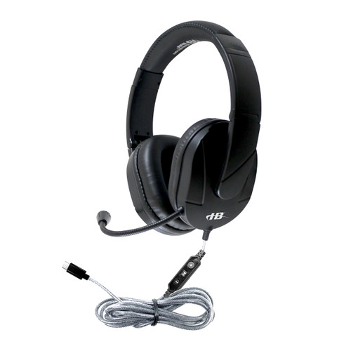HamiltonBuhl MACH-2C™ USB-C Multimedia Stereo Headset - Over-Ear with Steel Reinforced Gooseneck Mic