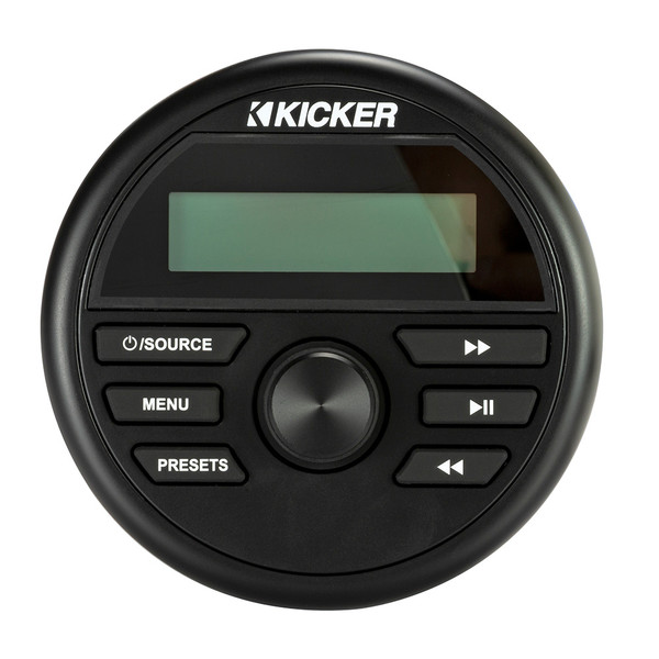 KICKER KMC2 Weather-Resistant Gauge-Style Media Center w\/Bluetooth [46KMC2]