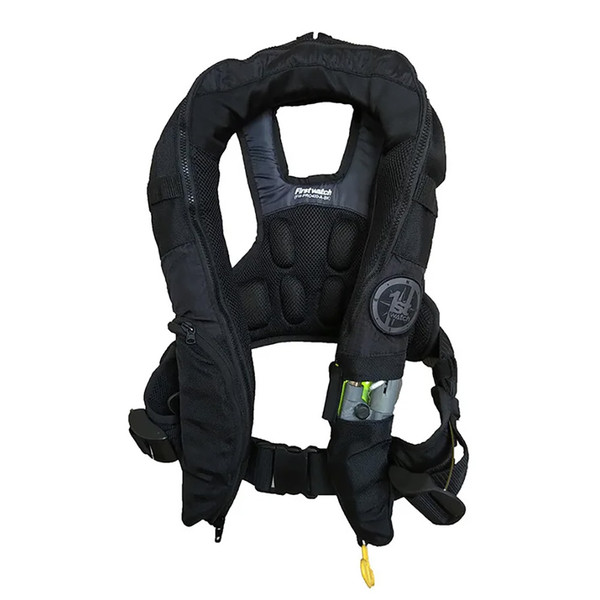 First Watch Auto\/Manual Convertible 38G Inflatable PFD - Black [FW-40PROA\/M-BK]