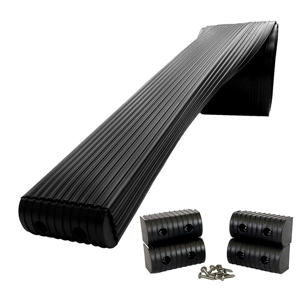 Caliber BunkWrap Kit - Black 16' x 2" x 4" Roll + 4 Caps + HRDW Roll + 4 Endcaps  Stainless Steel Hardware [23054-BK]