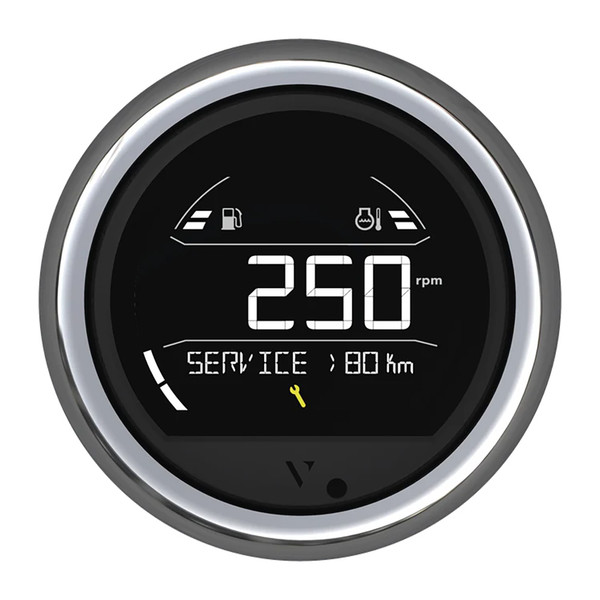 Veratron VL Digital 85 w\/Round Chrome Bezel [B00205804]