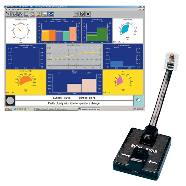 Davis WeatherLink Windows - Serial Port f\/Vantage Vue & Pro2 Series [6510SER]
