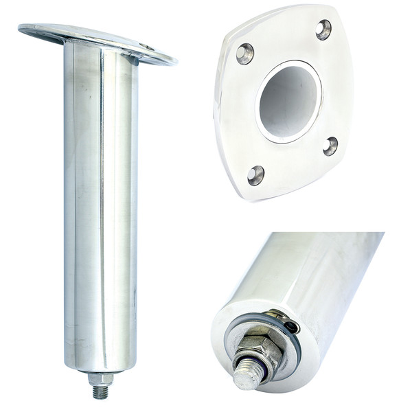 Tigress 4 Hole Swivel Rectangular Head Rod Holder - 15 Degree - 10-1\/2" [88524SM]