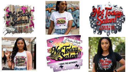 Not Today Satan - PNG Bundle