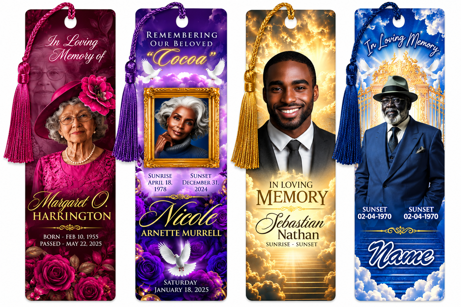 Memorial bookmarks