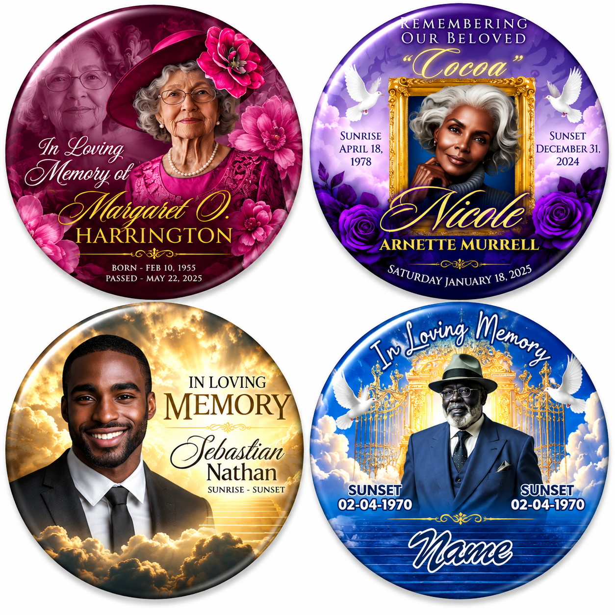 Memorial Buttons