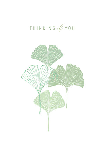 Ginko | Sympathy Greeting Card | J&M MARTINEZ