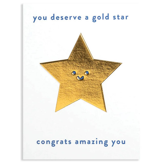 Gold Star | Congratulations Greeting Card | LAGOM