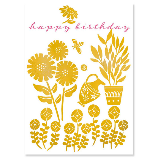 Golden | Birthday Greeting Card | J&M MARTINEZ
