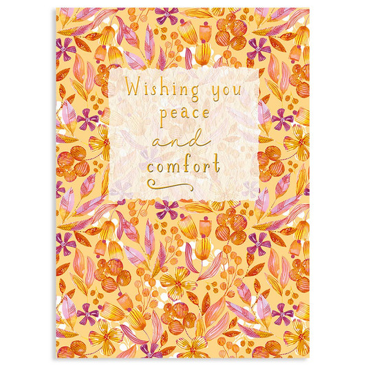 Golden Pattern | Sympathy Greeting Card | J&M MARTINEZ