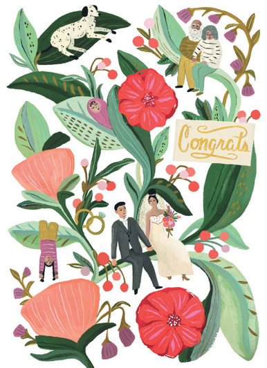 Hibiscus Wedding | Wedding Greeting Card | CARTE