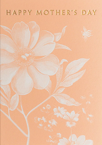 Kew Peach Floral | Mother's Day Greeting Card | LAGOM