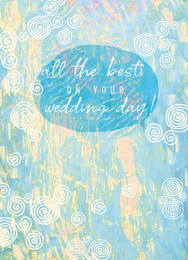 Klimt In Blue | Wedding Greeting Card | J&M MARTINEZ